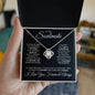 To My Soulmate/Black (Love Knot Necklace)