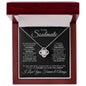 To My Soulmate/Black (Love Knot Necklace)