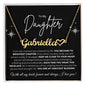 To My Daughter Name Necklace